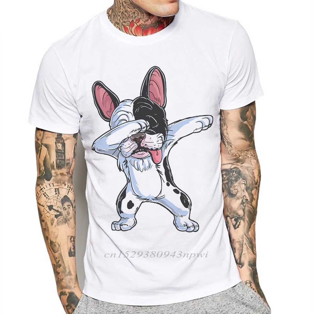 est Men T-Shirt Funny Dabbing Dog Print French Bulldog Fashion Mens T Shirt Short Sleeve Basic Tee Shirts Cotton Tops Tshirts 210629, White
est Men T-Shirt Funny Dabbing Dog Print French Bulldog Fashion Mens T Shirt Short Sleeve Basic Tee Shirts Cotton Tops Tshirts 210629, White