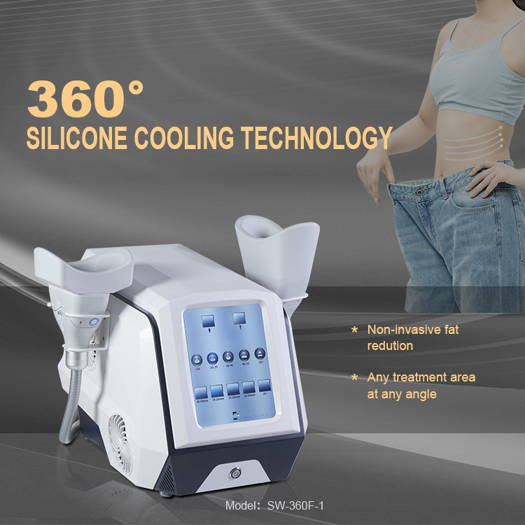 Professional Cold Fat Removal Machine Lipo Cellulite Removal 360 Silicone Vacuum Cryo Body Slimming Machine