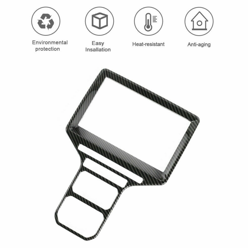 Carbon Fiber Central Control Panel Dashboard Trim For Ford F150 Raptor 2009-2014 ABS