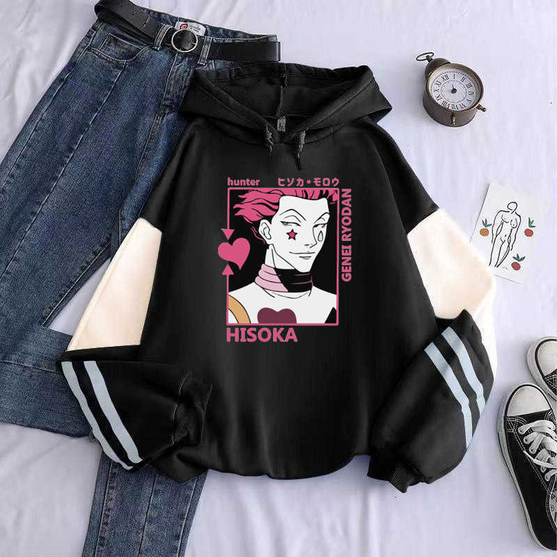 Funny Japan Anime Unter X Hunter Hisoka Men Hoodies Harajuku Manga Graphic Streetwear Winter Casual Warm Patchwork Sweatshirt G1019, Black
Funny Japan Anime Unter X Hunter Hisoka Men Hoodies Harajuku Manga Graphic Streetwear Winter Casual Warm Patchwork Sweatshirt G1019, Black