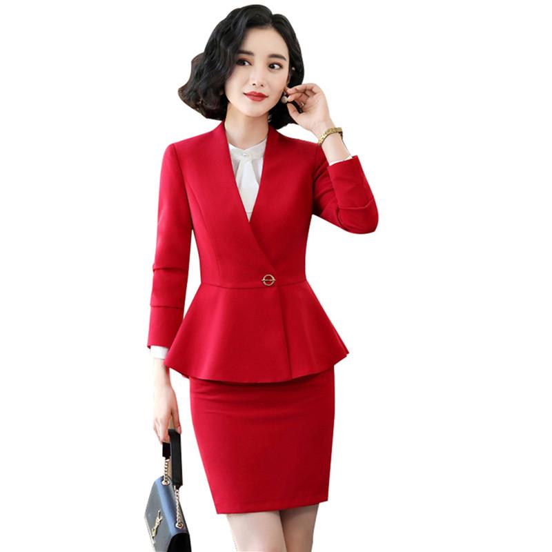 Work Dresses Red Suit Woman Blazer And Skirt Set 2 Pcs Ruffle Slim Jacket Above Knee Interview Black Blue Workwear -4XL 80870, Blue shirt
Work Dresses Red Suit Woman Blazer And Skirt Set 2 Pcs Ruffle Slim Jacket Above Knee Interview Black Blue Workwear -4XL 80870, Blue shirt