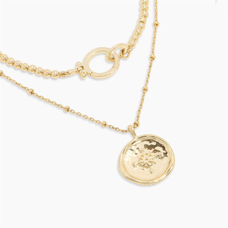 Chains 2021 Summer Selling Necklace Personality Double Bead Chain Coin Pendant Button Fashion Simple Woman, Silver
Chains 2021 Summer Selling Necklace Personality Double Bead Chain Coin Pendant Button Fashion Simple Woman, Silver