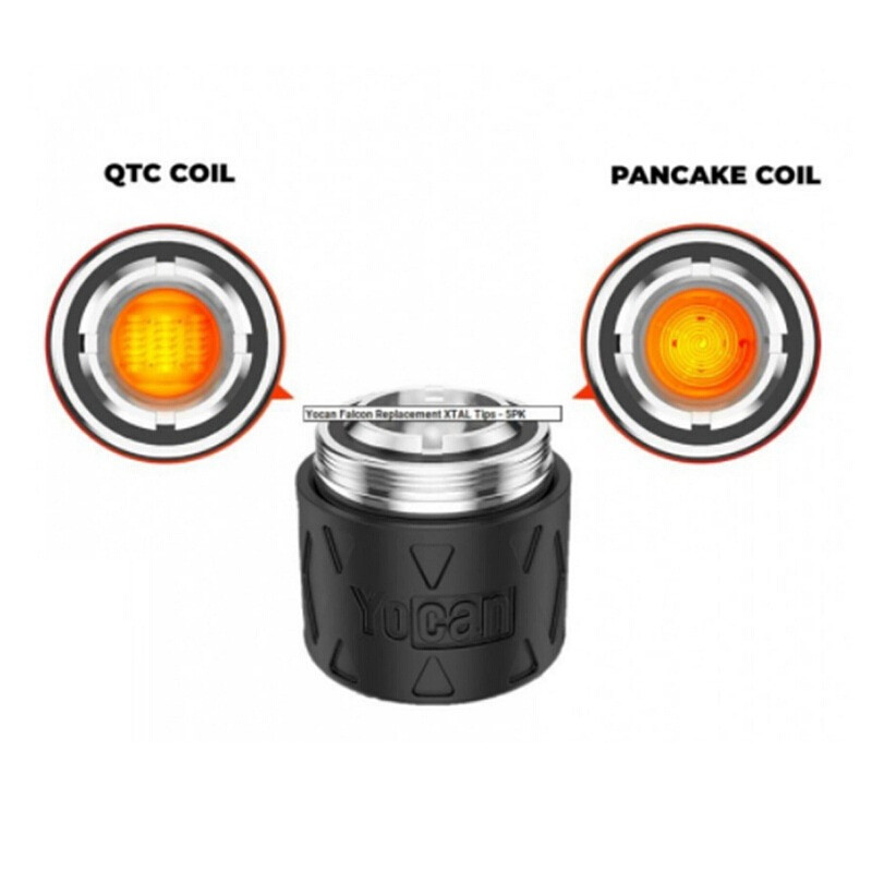 Authentic Yocan Falcon Coil Head QTC Quatz Triple Pancake Replacement Coils Atomizer Core For Wax Concentrate Dab Device Kit
Authentic Yocan Falcon Coil Head QTC Quatz Triple Pancake Replacement Coils Atomizer Core For Wax Concentrate Dab Device Kit
