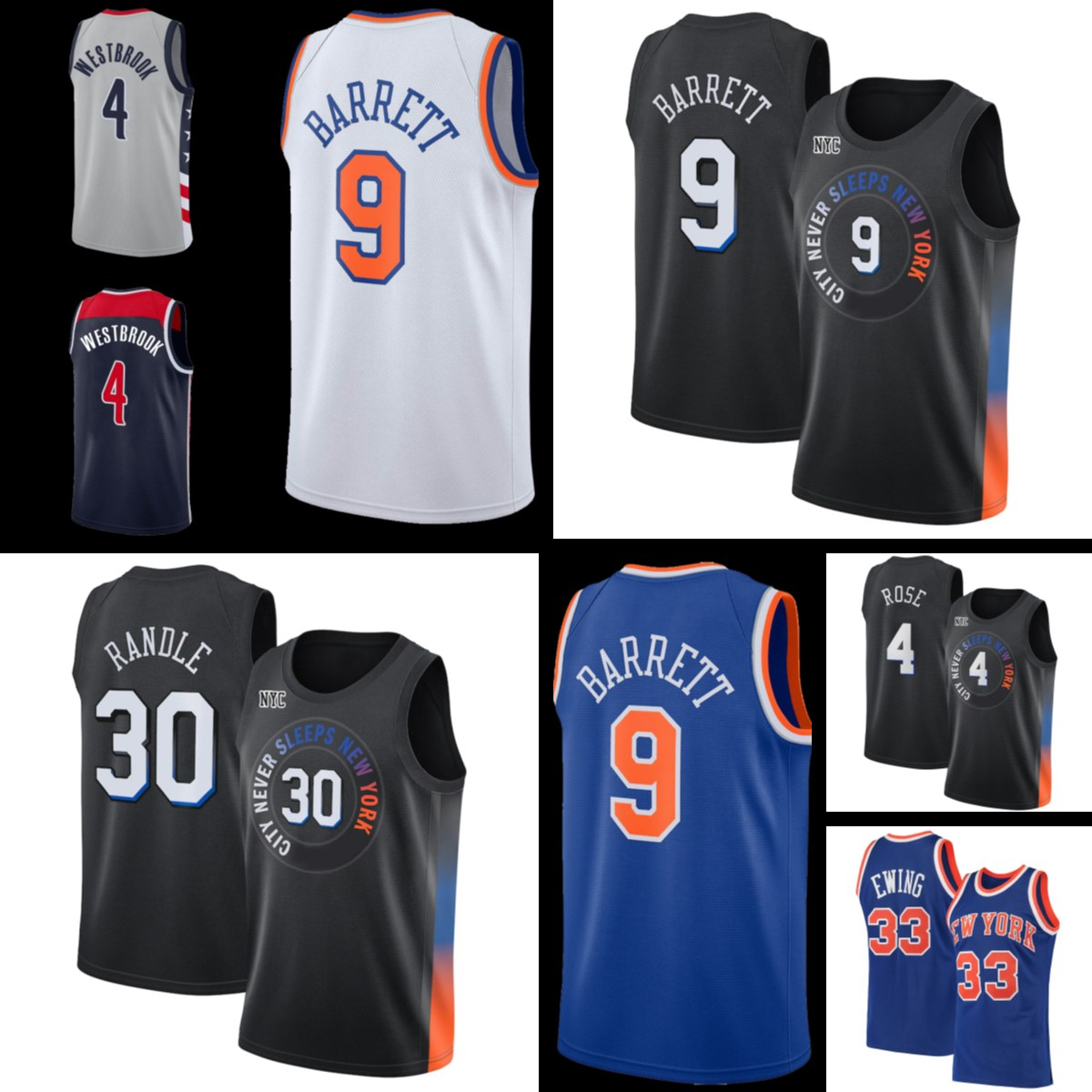30 Julius Derrick Randle New Rose Basketball Jerseys 9 RJ York Patrick Barrett Ewing Russell Knicks 2 LaMelo Westbrook Ball Jerseys, Black;red
30 Julius Derrick Randle New Rose Basketball Jerseys 9 RJ York Patrick Barrett Ewing Russell Knicks 2 LaMelo Westbrook Ball Jerseys, Black;red