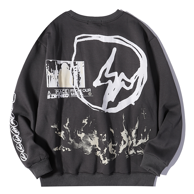 Travis Scott Cactus Jack for Fragment Graffiti Casual Sweatshirts Men and Women Crew Neck Oversize Retro Loose Fleece Hoodies, Black
Travis Scott Cactus Jack for Fragment Graffiti Casual Sweatshirts Men and Women Crew Neck Oversize Retro Loose Fleece Hoodies, Black