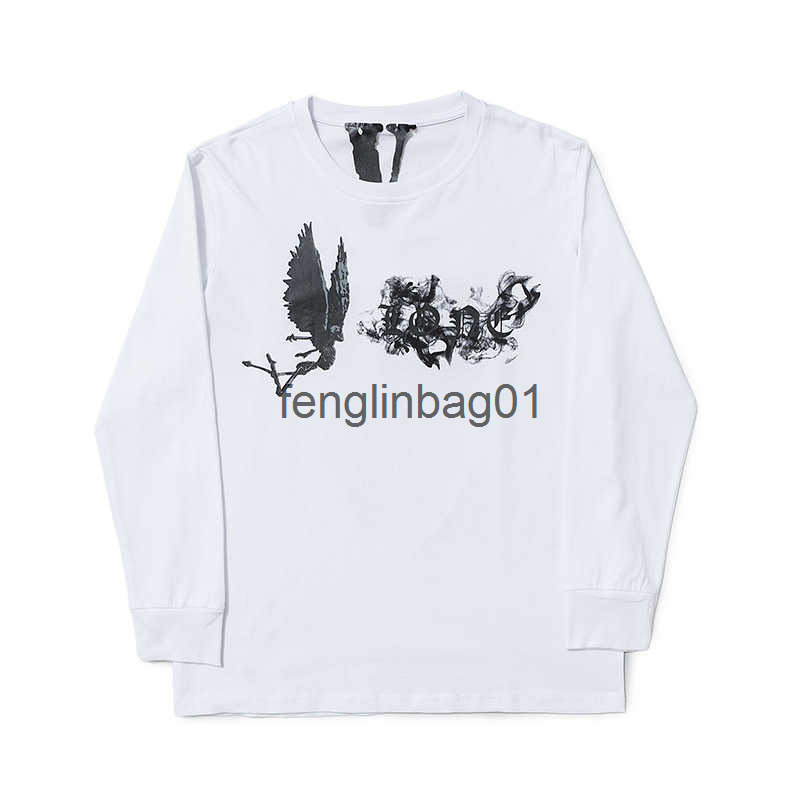 Autumn 2021 new fashion brand vlones little angel smoke big V letter printed men's and women's long T-shirt, Black
Autumn 2021 new fashion brand vlones little angel smoke big V letter printed men's and women's long T-shirt, Black