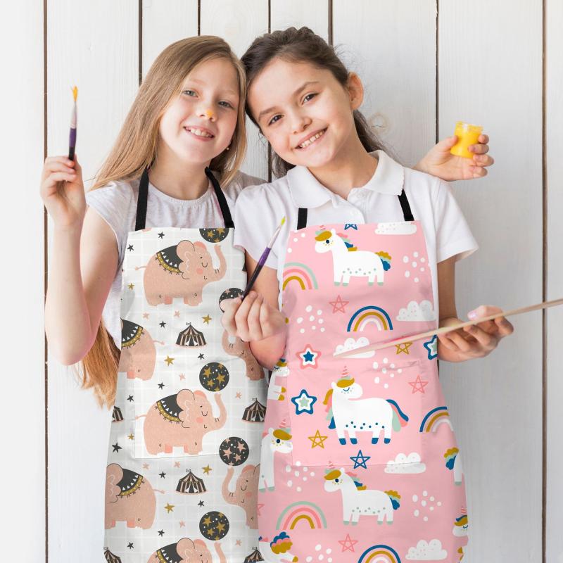 Creative Animal Print Apron Cooking With Pocket Adjustable Size Bib Cultivated Gardening Painting Aprons
Creative Animal Print Apron Cooking With Pocket Adjustable Size Bib Cultivated Gardening Painting Aprons