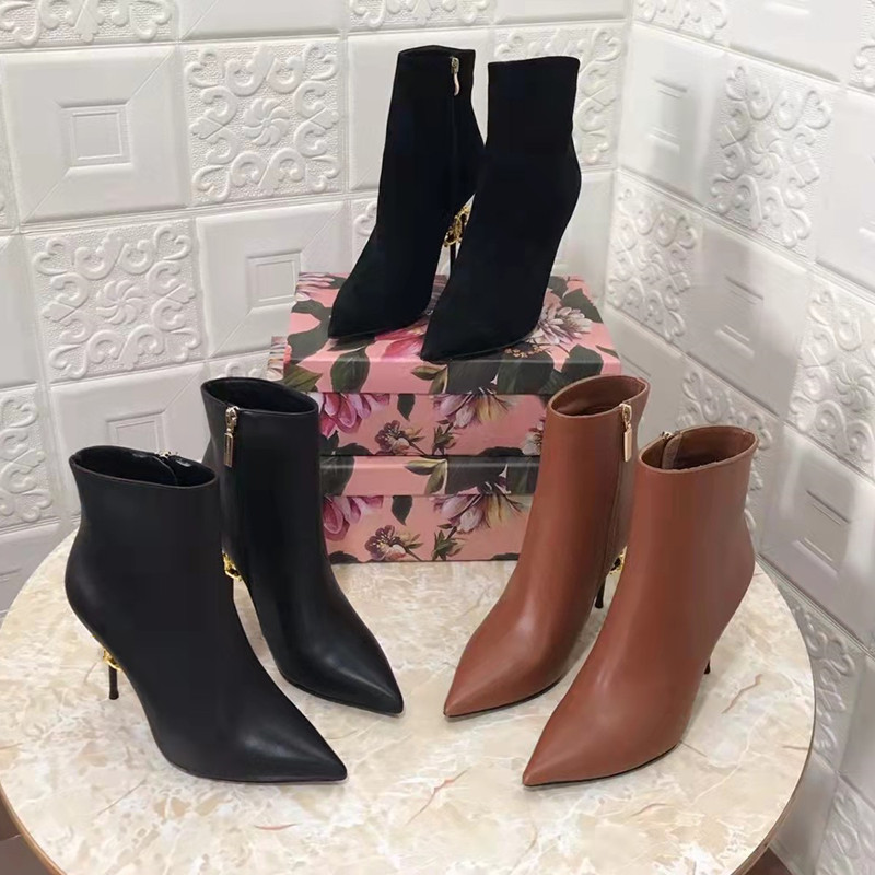 Pointed Toe High Heels Ankle Boots for Women Genuine Leatehr Desigenr Short Boots Womens Shoes Thigh High Boots Winter Snow Boot, Black
Pointed Toe High Heels Ankle Boots for Women Genuine Leatehr Desigenr Short Boots Womens Shoes Thigh High Boots Winter Snow Boot, Black