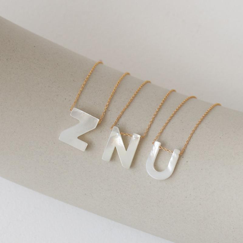 Pendant Necklaces TARCLIY Natural Sea Shell Letter Necklace Mini A-Z Charm Thin Chain Initial For Women Dainty Party Gift, Silver
Pendant Necklaces TARCLIY Natural Sea Shell Letter Necklace Mini A-Z Charm Thin Chain Initial For Women Dainty Party Gift, Silver