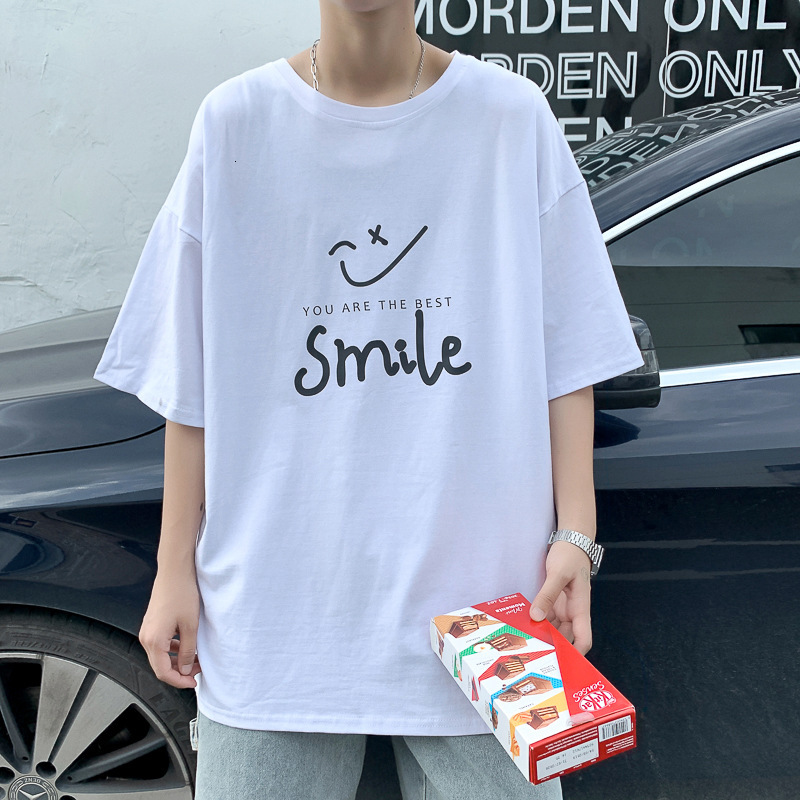 Men's T-shirts 2021 Spring and Summer Printed Cotton Short Youth Casual Round Neck Half Sleeve Bottom Shirt Fashion, White;black
Men's T-shirts 2021 Spring and Summer Printed Cotton Short Youth Casual Round Neck Half Sleeve Bottom Shirt Fashion, White;black