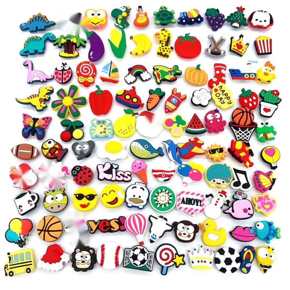 headband Dongdong shoes decoration accessories: 100 pieces of flower shoes, one package of PVC soft rubber shoe buckle accessories, Silver
headband Dongdong shoes decoration accessories: 100 pieces of flower shoes, one package of PVC soft rubber shoe buckle accessories, Silver