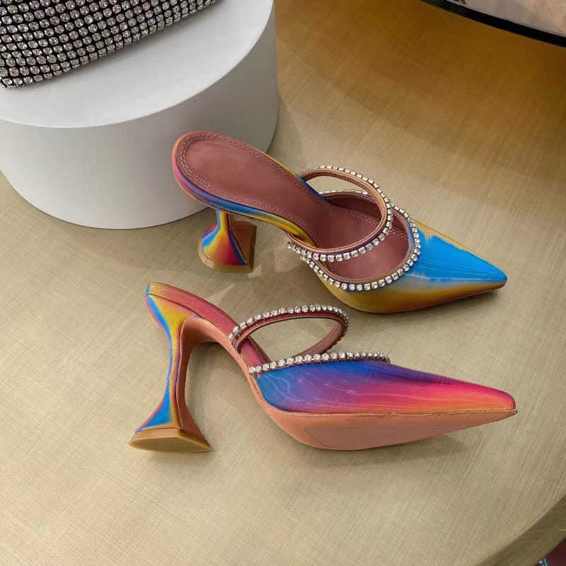 Top Design Bing Slipper Women Summer Pumps Shoes High Crystal Straps Stiletto Heels Sexy Pointed Toe Party Wedding Sandals, Blue
Top Design Bing Slipper Women Summer Pumps Shoes High Crystal Straps Stiletto Heels Sexy Pointed Toe Party Wedding Sandals, Blue