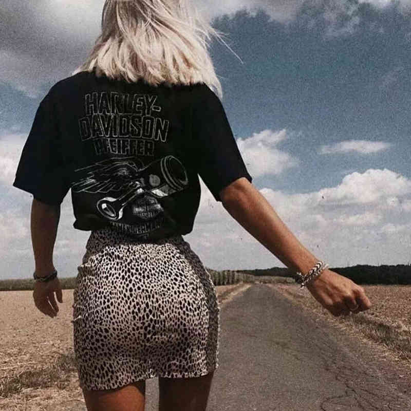Leopard print mini skirts womens autumn winter knitted high waist chic streetwear bodyon elastic faldas 210427