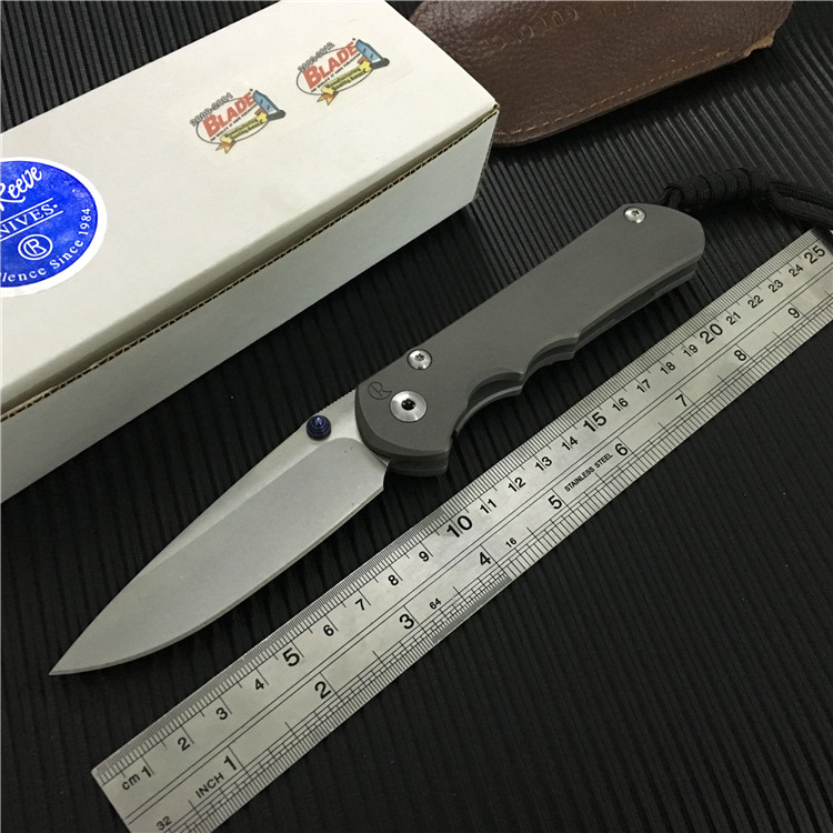2019 Chris Reeve Large Sebenza 25 Folding knife D2 blade With Stone Wash TC4 Titanium Alloy Handle EDC Tools Gift Box
2019 Chris Reeve Large Sebenza 25 Folding knife D2 blade With Stone Wash TC4 Titanium Alloy Handle EDC Tools Gift Box