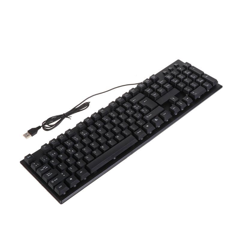 Spanish/English Silent Keyboard Waterproof Office For Windows Computer T5UA Keyboards