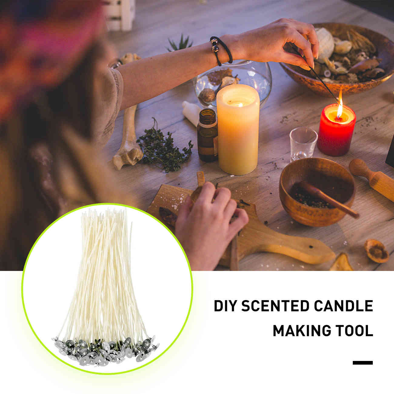 Diy candles, combination tools suit wax pot and thermometer combination is made by hand, girl, fragrance