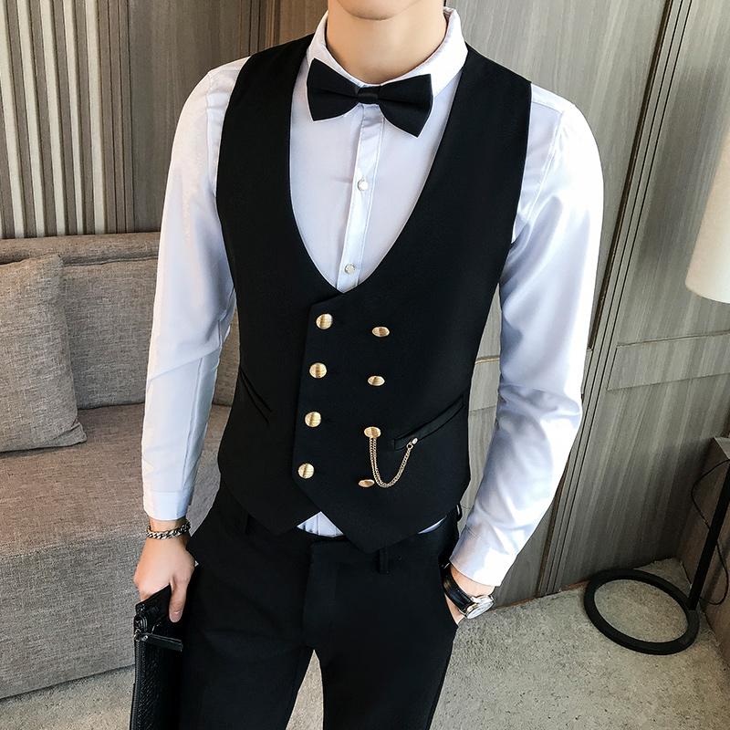 Men's Vests 2022 Suit Vest Men Double-Breasted V-neck Sleeveless Coat Fashion Spring Large Size Casual Nightclub Overalls, Black;white
Men's Vests 2022 Suit Vest Men Double-Breasted V-neck Sleeveless Coat Fashion Spring Large Size Casual Nightclub Overalls, Black;white
