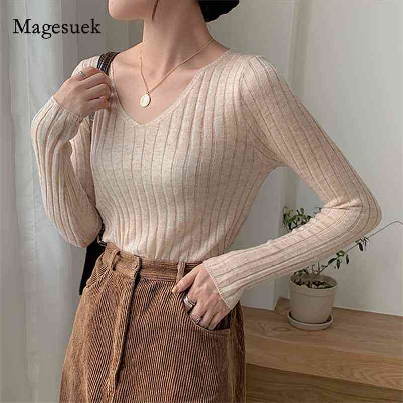 Autumn Korean Style V-neck Wool Sweater Women Solid Striped Slim Fit Bottoming All-match Pullover 11028 210518, Dark brown
Autumn Korean Style V-neck Wool Sweater Women Solid Striped Slim Fit Bottoming All-match Pullover 11028 210518, Dark brown