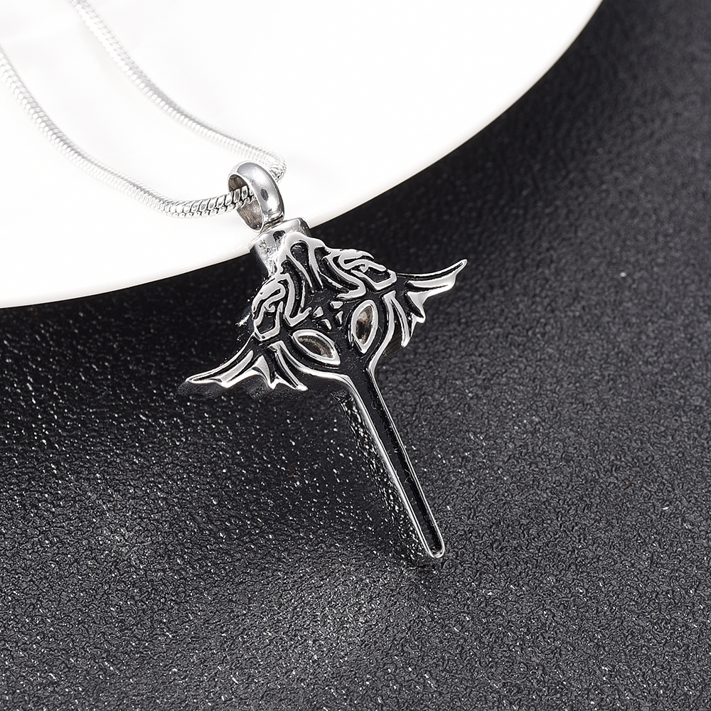 IJD9997 Cool Cross for Men High Quality 316L Stainless Steel Cross Urn Necklace For Ashes Stainless Steel Keepsake Memorial Cremation Locket
IJD9997 Cool Cross for Men High Quality 316L Stainless Steel Cross Urn Necklace For Ashes Stainless Steel Keepsake Memorial Cremation Locket