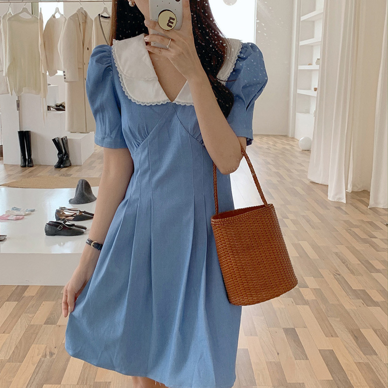 Casual Dresses Gentle Retro Solid V-Neck Elegance 2021 Summer A-Line Sweet Office Lady Lace Patchwork Loose Women Chic Mini es 07MD, Black;gray
Casual Dresses Gentle Retro Solid V-Neck Elegance 2021 Summer A-Line Sweet Office Lady Lace Patchwork Loose Women Chic Mini es 07MD, Black;gray