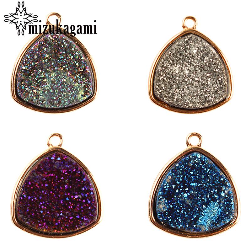 Charms 1pcs 17*20mm Natural Stone Pendant Blue Triangle Alloy For DIY Jewelry Making Accessories, Bronze;silver
Charms 1pcs 17*20mm Natural Stone Pendant Blue Triangle Alloy For DIY Jewelry Making Accessories, Bronze;silver