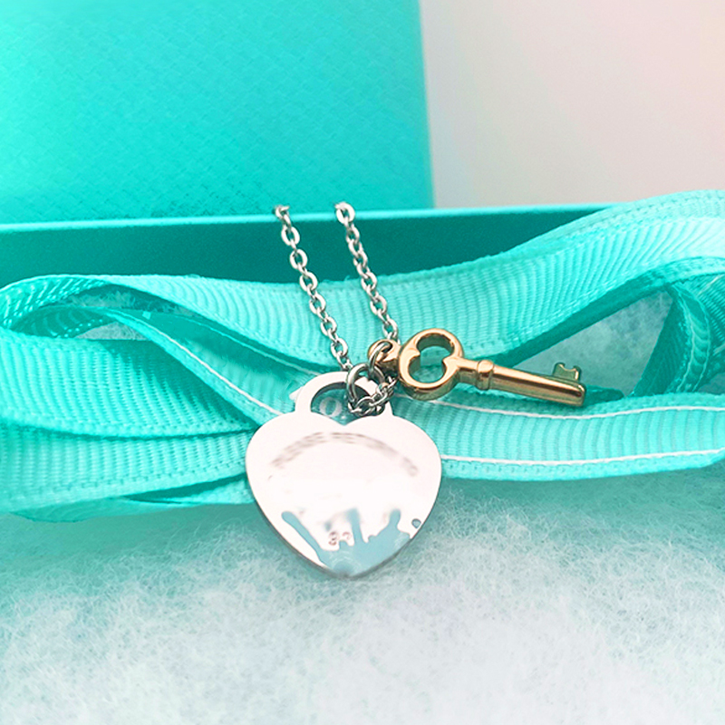key 19mm blue heart necklace women stainless steel couple big red pink green pendant jewelry for neck gift for girlfriend accessories wholesale, Silver
key 19mm blue heart necklace women stainless steel couple big red pink green pendant jewelry for neck gift for girlfriend accessories wholesale, Silver