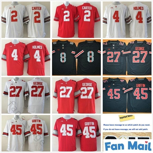 NCAA Ohio State Buckeyes Football Jerseys College 2 Cris Carter 4 Santonio Holmes 27 Eddie George 45 Archie Griffin 8TH Stitched Jersey, Black
NCAA Ohio State Buckeyes Football Jerseys College 2 Cris Carter 4 Santonio Holmes 27 Eddie George 45 Archie Griffin 8TH Stitched Jersey, Black