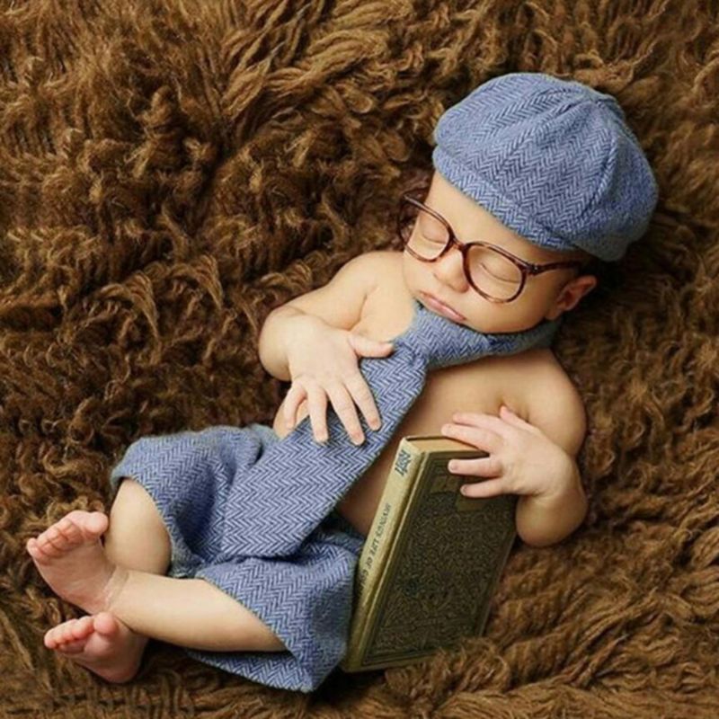 Newborn Photography Props Infant Picture Baby Boy Shorts+Hat+Long Tie+Glasses Gentleman Set Toddler Costume Clothing Studio Shoot Photo Prop Baby Photo Accessories, Blue
Newborn Photography Props Infant Picture Baby Boy Shorts+Hat+Long Tie+Glasses Gentleman Set Toddler Costume Clothing Studio Shoot Photo Prop Baby Photo Accessories, Blue