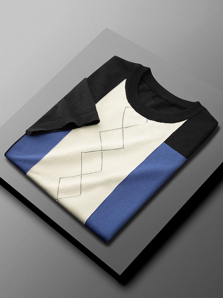 Men's T-Shirts Summer 2022 Fashion Contrast Colors Knitted Men Short Sleeve O-Neck Slim Fit Casual Tee Shirt Homme Clothing A54, Coffee
Men's T-Shirts Summer 2022 Fashion Contrast Colors Knitted Men Short Sleeve O-Neck Slim Fit Casual Tee Shirt Homme Clothing A54, Coffee