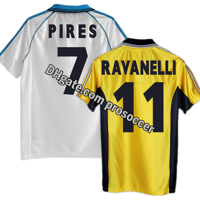 Retro Marseille 1998-99 OM Soccer Jerseys Ravanelli Pires Blanc Vintage Shirts Classic Kit, 11-12 home
Retro Marseille 1998-99 OM Soccer Jerseys Ravanelli Pires Blanc Vintage Shirts Classic Kit, 11-12 home