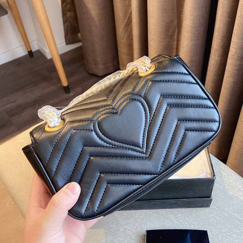 Women Classical Shoulder Bag Luxury Designer Handbag Leather Chain High Quality Crossbody 3sizes Marmont Messenger Handbags Wallet, Increase freight
Women Classical Shoulder Bag Luxury Designer Handbag Leather Chain High Quality Crossbody 3sizes Marmont Messenger Handbags Wallet, Increase freight