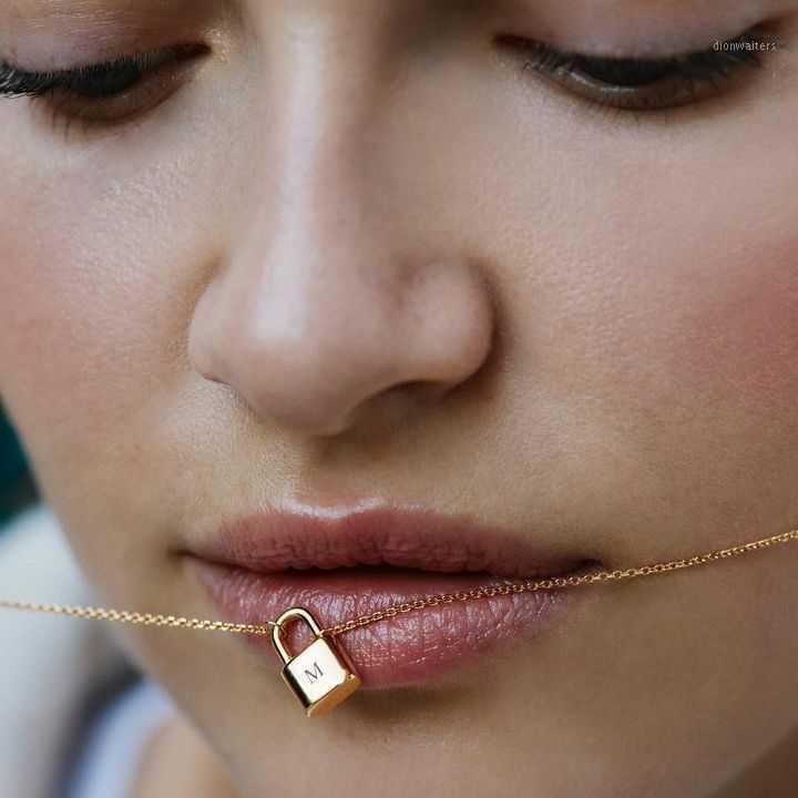 Initial Letter Lock Necklace For Her A-Z Capital English Chain Gold Stainless Steel Women Chains
Initial Letter Lock Necklace For Her A-Z Capital English Chain Gold Stainless Steel Women Chains
