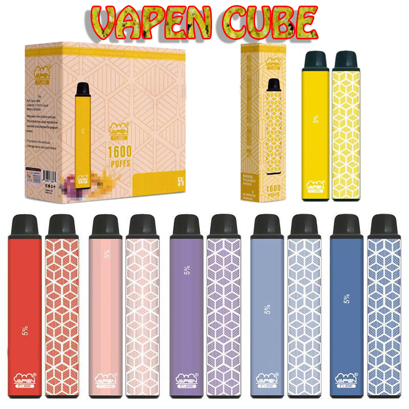 VAPEN CUBE Cigarettes 1600 PUFFs Disposable Vapes Switch 650mAh Battery 5.5ml Pre-Filled Capacity Vapors Bars Pen Kits
VAPEN CUBE Cigarettes 1600 PUFFs Disposable Vapes Switch 650mAh Battery 5.5ml Pre-Filled Capacity Vapors Bars Pen Kits