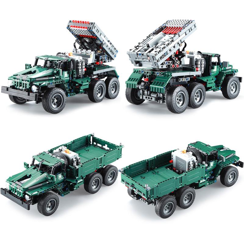 1369PCS RC Rocket Launcher Truck Car Building Blocks Military Technical Power Funcation MOC Bricks Toys for Kids
1369PCS RC Rocket Launcher Truck Car Building Blocks Military Technical Power Funcation MOC Bricks Toys for Kids
