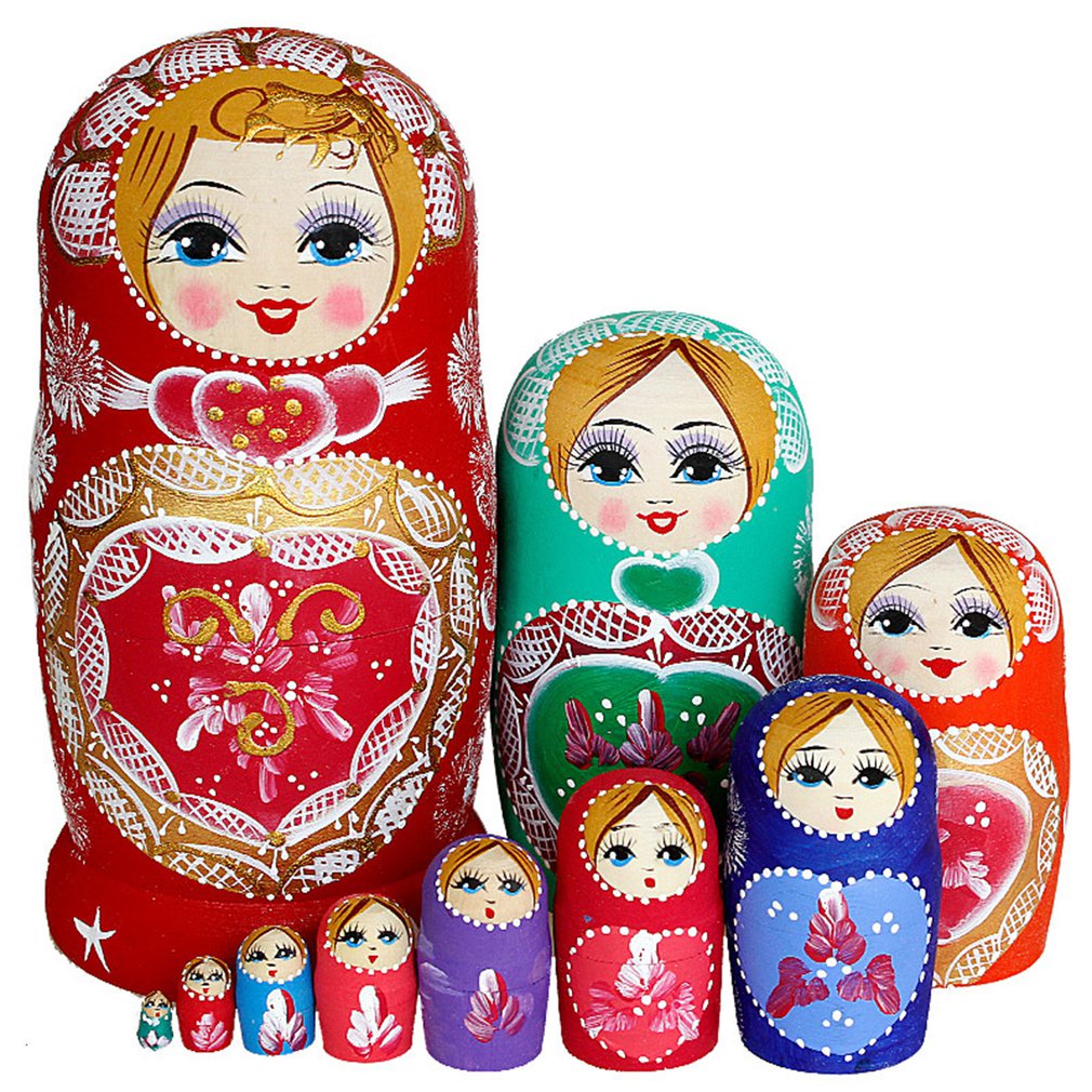 10 Pcs/SET Wooden Russian Nesting Dolls Russia Traditional Matryoshka Dolls Birthday Christmas Gift Toys For Girls
10 Pcs/SET Wooden Russian Nesting Dolls Russia Traditional Matryoshka Dolls Birthday Christmas Gift Toys For Girls