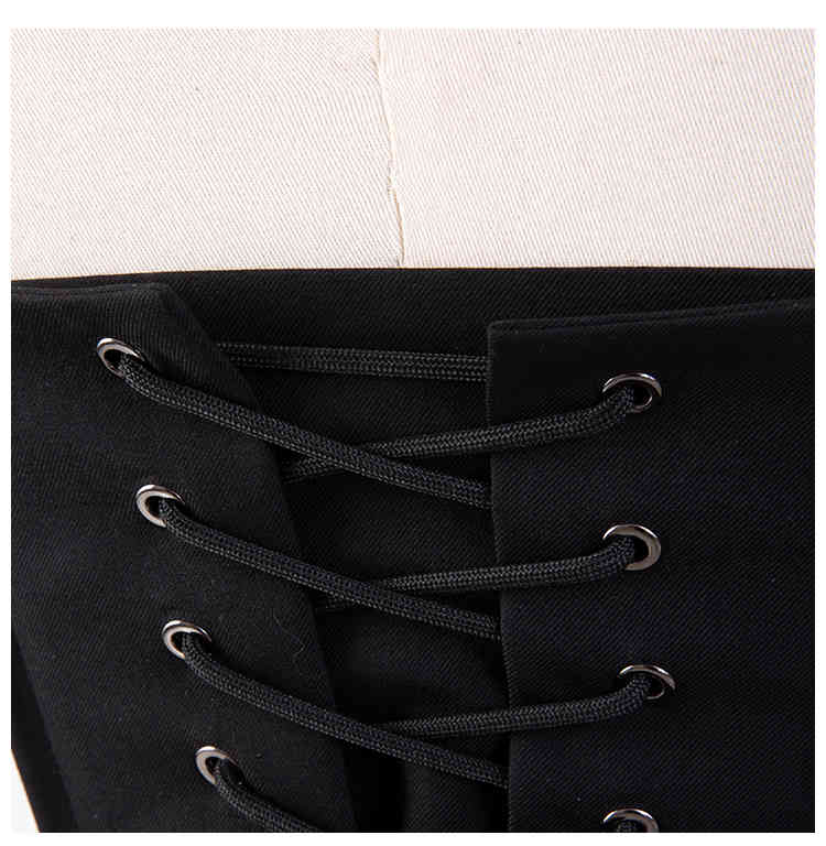 [DEAT] Street Style Off Shoulder Zipper Chest Three Dimensional Fishbone Corset Chest Wipe Base Strapless Top Summer GX1113 210428