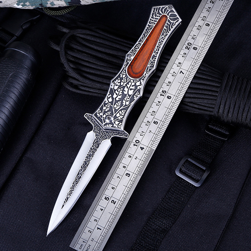 Foding Knife Wooden Hande Tactica Knife Outdoor Surviva Combat Knife Camping Hunting High-Quaity EDC Muti-Function Too
Foding Knife Wooden Hande Tactica Knife Outdoor Surviva Combat Knife Camping Hunting High-Quaity EDC Muti-Function Too