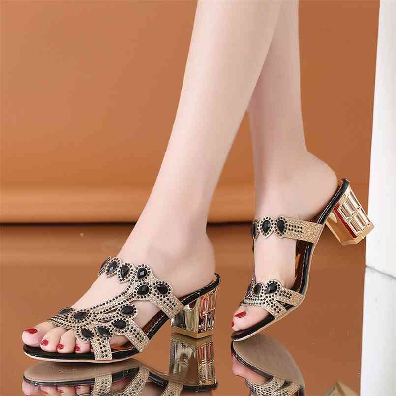 Lucyever Women Summer Slipper Sandals Fashion Hgih Heels Open Toe Crystal Ladies Bohemia Beach Flip Flops 210607, Black
Lucyever Women Summer Slipper Sandals Fashion Hgih Heels Open Toe Crystal Ladies Bohemia Beach Flip Flops 210607, Black