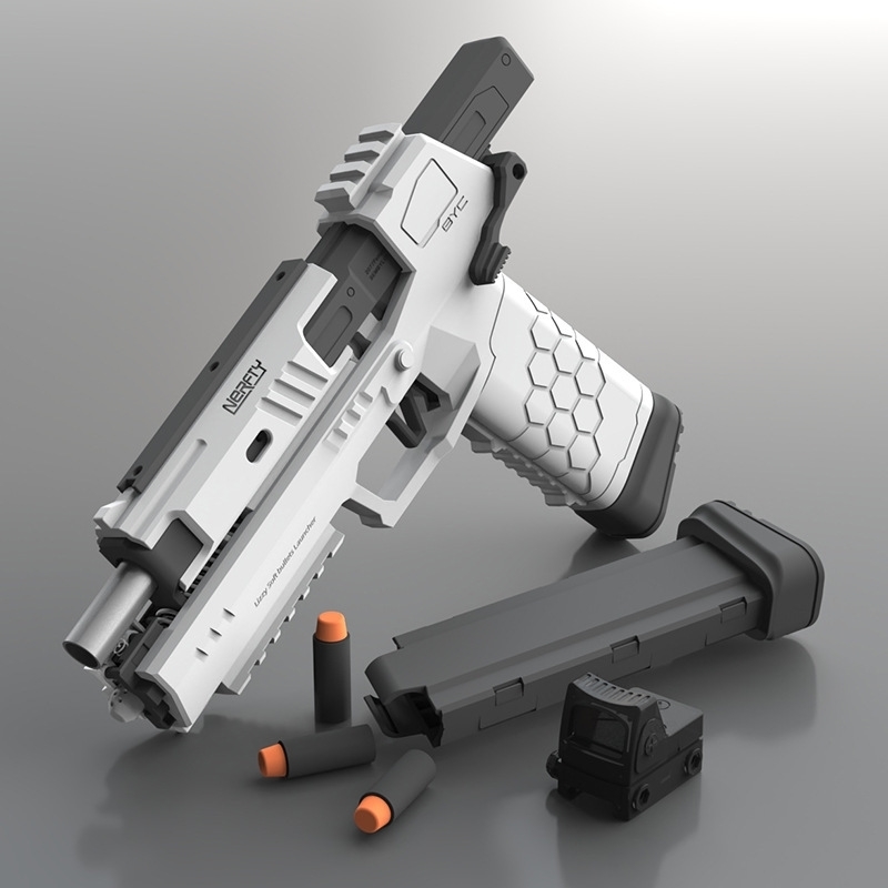 Gecko soft bullet boy&#039;s pistol rhinoceros launcher gecko battle toy gun injection molding model от DHgate WW