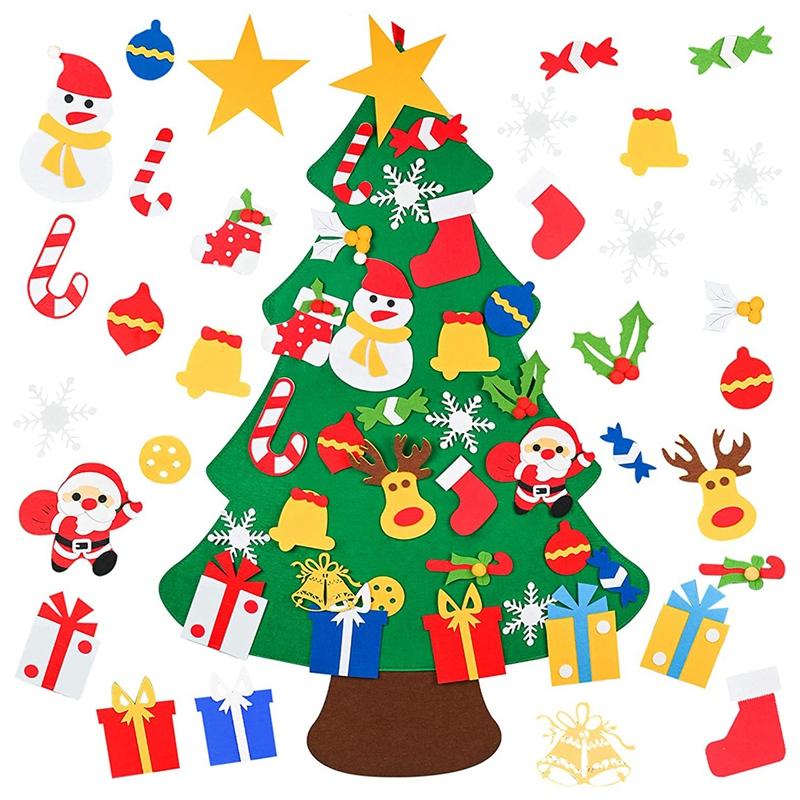 Christmas Decorations DIY Felt Tree Set For Kids With Ornaments, Door Wall Hanging Xmas Gifts
Christmas Decorations DIY Felt Tree Set For Kids With Ornaments, Door Wall Hanging Xmas Gifts
