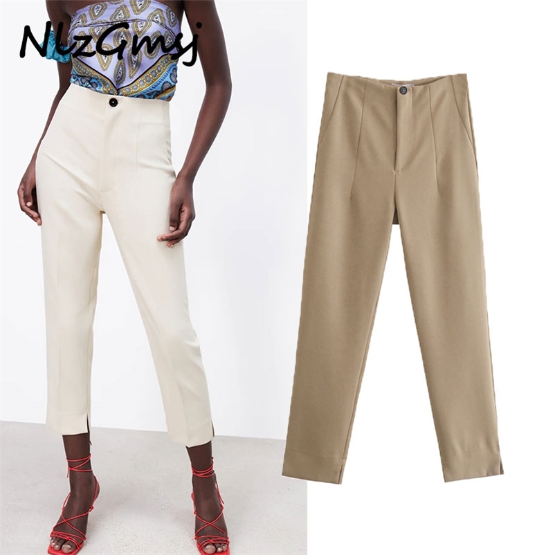 Pant High Waist Office Wear Woman Spring Summer Casual Slip Hem Top Button Trousers 03 210628, As picture
Pant High Waist Office Wear Woman Spring Summer Casual Slip Hem Top Button Trousers 03 210628, As picture