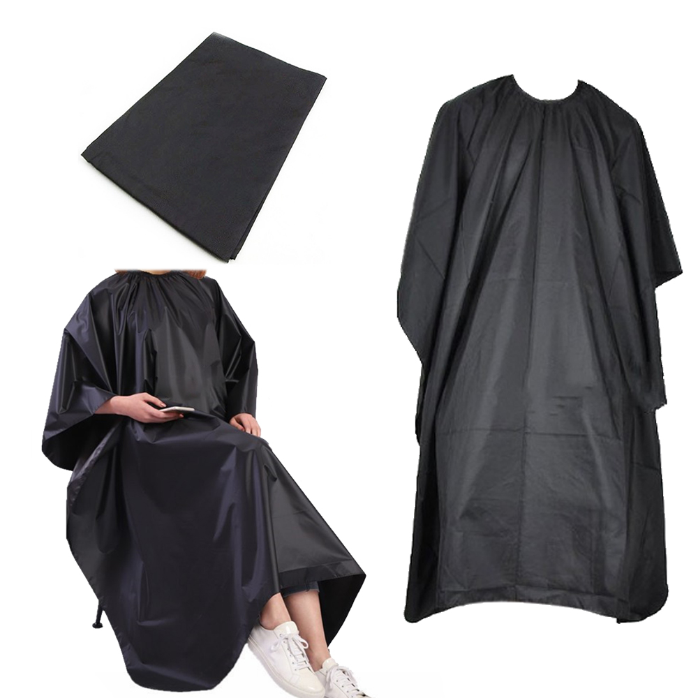 Black hair cutting cape barber capes gown Hairdressing haircut apron cover Professional HairCut Salon Cloth Protect Waterproof Wr6