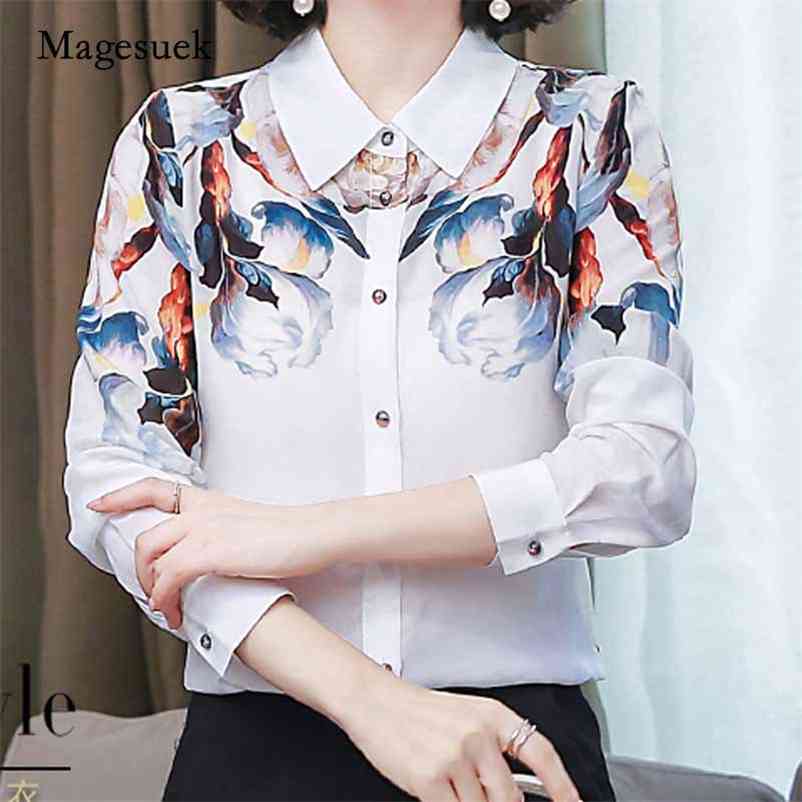 Spring and Autumn White Silk Shirt Women' Long-Sleeved Elegant Retro Printed Mulberry Chemisier Femme 10720 210518
Spring and Autumn White Silk Shirt Women' Long-Sleeved Elegant Retro Printed Mulberry Chemisier Femme 10720 210518