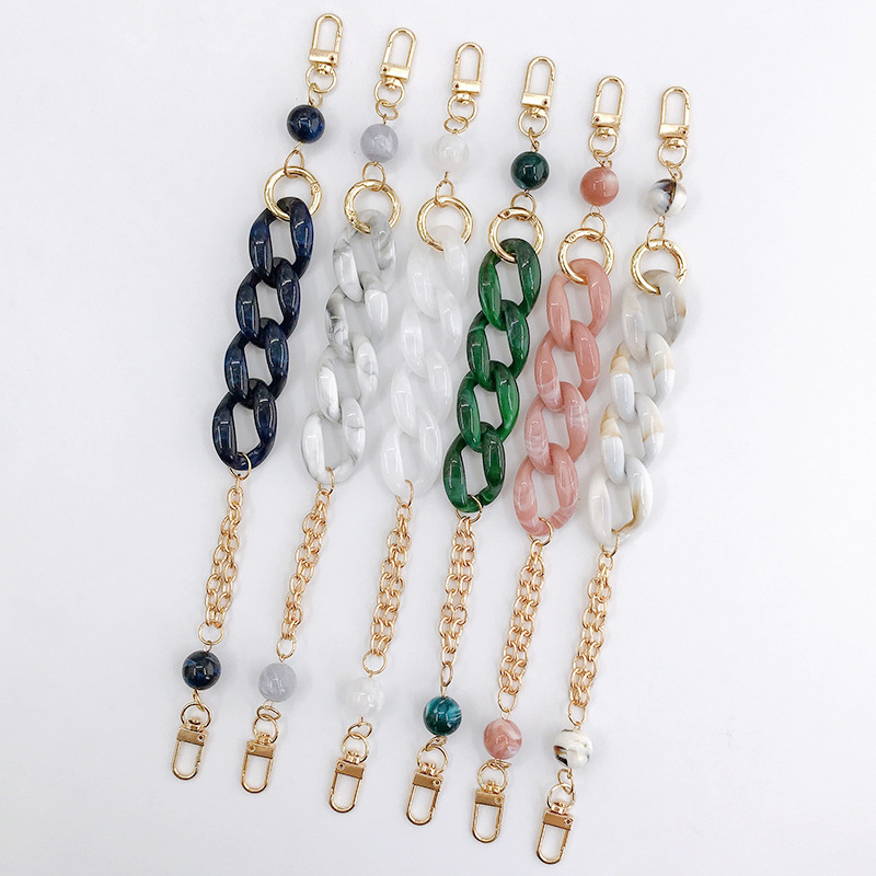 Acrylic Double Chain Keychains Portable Diy Jewelry Accessories Retro Chains Mobile Phone Case Lanyard Anti-lost Cord Strap Rope
Acrylic Double Chain Keychains Portable Diy Jewelry Accessories Retro Chains Mobile Phone Case Lanyard Anti-lost Cord Strap Rope