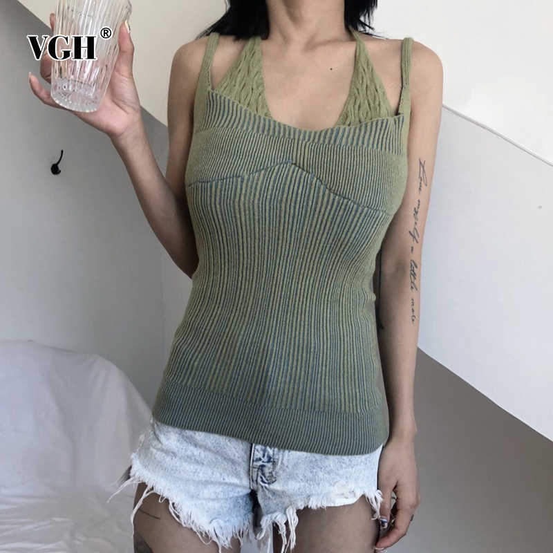 VGH Korean Vest For Women Halter Sleeveless High Waist Striped Backless Sling Slim Sexy Vests Female Summer Fashion 210616, Rosered
VGH Korean Vest For Women Halter Sleeveless High Waist Striped Backless Sling Slim Sexy Vests Female Summer Fashion 210616, Rosered