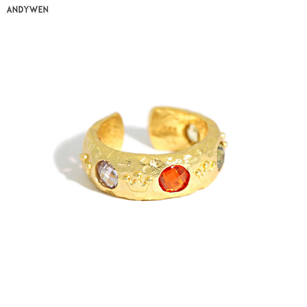 ANDYWEN 925 Sterling Silver Big Size Thicker Three Zircon Geometric Irregular rINGS Jewelry Rock Puck For Women 210608
ANDYWEN 925 Sterling Silver Big Size Thicker Three Zircon Geometric Irregular rINGS Jewelry Rock Puck For Women 210608