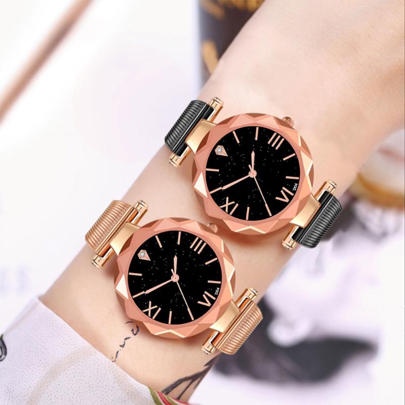 Wristwatches Women Watches Fashion Luxury Stainless Steel Quartz Wrist Watch Ladies Bands Saat, Black
Wristwatches Women Watches Fashion Luxury Stainless Steel Quartz Wrist Watch Ladies Bands Saat, Black