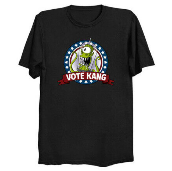 R1 Vote Kang President Kodos Aliens Election Funny Cartoon Black T-Shirt S-6XL, White;black
R1 Vote Kang President Kodos Aliens Election Funny Cartoon Black T-Shirt S-6XL, White;black