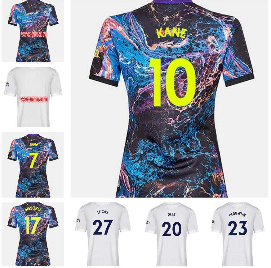 Women 21 22 KANE SON BERGWIJN Soccer Jerseys colorful Away 2021 2022 LUCAS DELE fourth Tottenham Football kit shirt BALE NDOMBELE, Black
Women 21 22 KANE SON BERGWIJN Soccer Jerseys colorful Away 2021 2022 LUCAS DELE fourth Tottenham Football kit shirt BALE NDOMBELE, Black