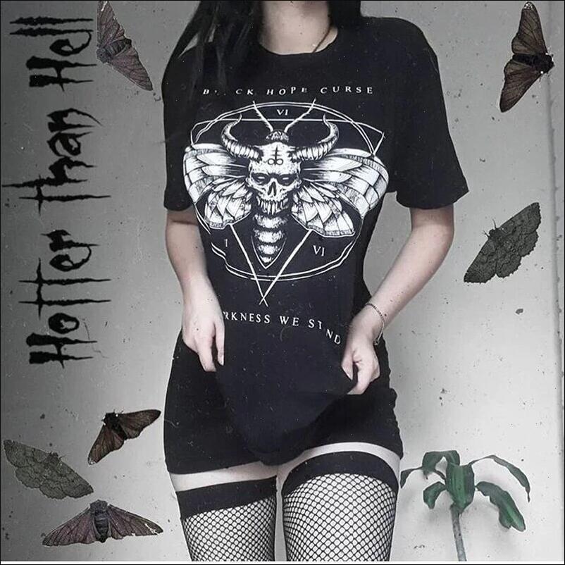women t shirts gothic satan devil black dark letter grunge tees vintage punk summer harajuku fun casual o neck large, White
women t shirts gothic satan devil black dark letter grunge tees vintage punk summer harajuku fun casual o neck large, White
